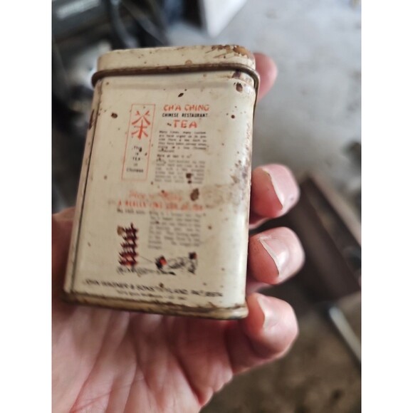 Vintage Cha Ching Chinese Restaurant Small Tea Tin Wagner & Sons - Picture 3 of 7